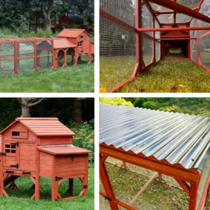 BUNDLE: Orpington Lodge Chicken Coop + Run Extension + Run Roof