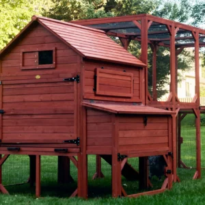 Chicken Coop for 10 Chickens – Rhode Island Homestead Coop with Run Extension Options